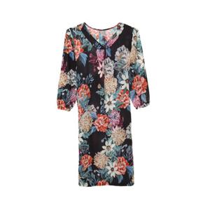 나일론 스판 큰 꽃 나염 원피스 WGN340W