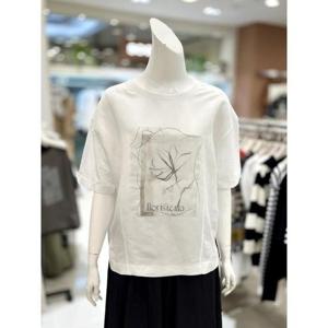 소고 세이브존01 프린트 린넨 라운드 티셔츠 AK2TA09