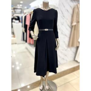 미니멈 세이브존01 보트넥 A라인 벨티드 원피스 MYAGWO1070