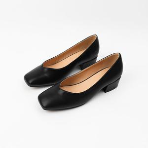 [신난다슈]여성 구두 펌프스 힐 미들힐 통굽 정장 RM2461272블랙