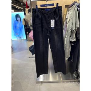 클라이드 엔 FOIDP391M 남성용 와이드 데님 팬츠 BK