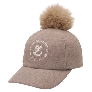 [링스] 여성 로고 자수 울터치 육쪽캡 L21D4CP258_BR