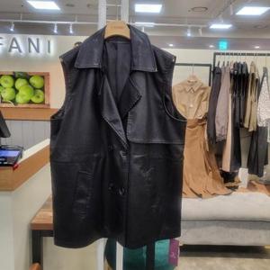 스테파니 HC03 인조 가죽 더블 조끼 A24JK4313