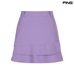 [핑골프](양말증정2개) 여성 밑단 변형 큐롯 스커트 (121D3PC281_VO)