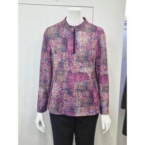 벨리시앙 세이브존04 앞지퍼  반하이넥 블라우스 BL4432