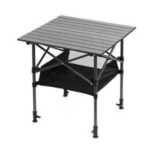캠핑테이블 롤테이블 캠핑용 높이조절 59x58cm(블랙)