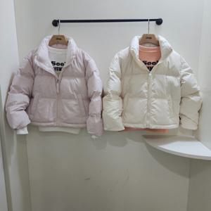 [지프키즈]24신상 여아키즈 밴드넥 숏패딩점퍼KP4JPF292_US