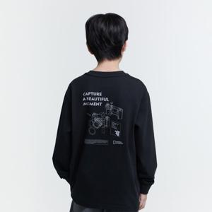 [내셔널지오그래픽키즈]K251UTS810 어드벤처 긴팔티 CARBONBLACK