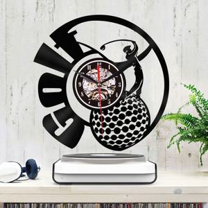 레코드 골프 벽시계 무소음 스포츠 모던한 디자인