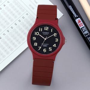 카시오 MQ-24UC-4B 저소음 비비드와인 수험생 수능 남녀공용 우