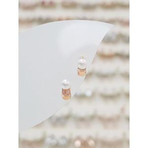 볼라레 세이브존01 14k 핑크골드 볼륨 진주 귀걸이 GE561