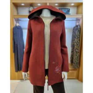 앤디스클라인 세이브존03 꽃자수 포인트 후드 여성 코트 A2LDH881P