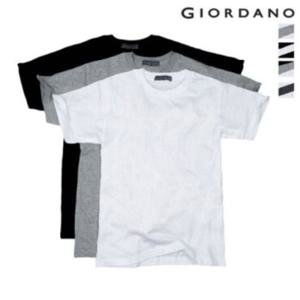 [백화점][지오다노]남여공용 라운드넥 이너용 면 반팔티셔츠 3장 패키지 (교복) 243801/01243801