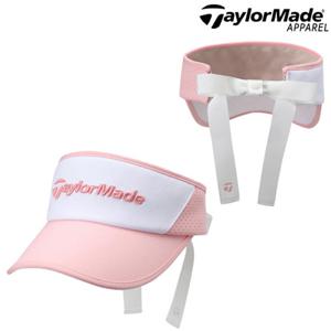 [테일러메이드] 25년 S S 여성용 골프 컬러블럭 리본 바이저 TWHVO6624 403(핑크)