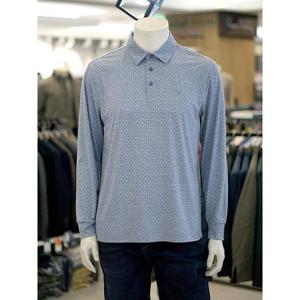 크로커다일 세이브존03 [피에르가르뎅] 남성 봄 베이직 잔 도트 패턴 카라 티셔츠 AGPQTS1902A