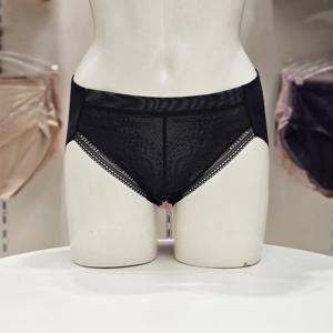 [트라이엄프] 딥브이 드리밍 심플 기본 노라인 헴팬티 TEWBP211 BK