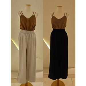 [SOUP] 밴딩  면 와이드 팬츠 (SB4LP37)