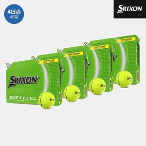 [4더즌 48알]던롭코리아 정품 스릭슨 소프트 필 14 골프볼[남여공용][옐로우][2피스]