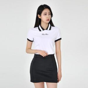 패션] 다운블로우DBSSTWH25011W SS여자골프라인카라반팔티숙