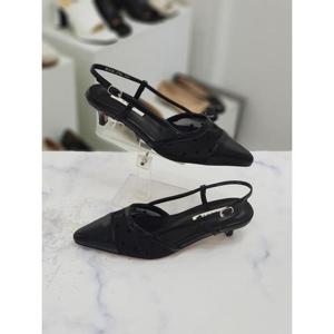 망사 시스루 슬링백 여성 샌들 힐 5cm HS089048kr