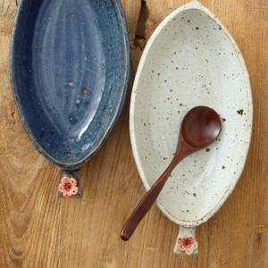 이천도자기 손화 타원 그라탕기 접시 27.5cm 주물럭식기 타원형접시 과일접시 접시 도자기접시 메인접시 요