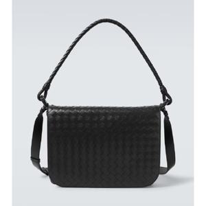 보테가베네타 Swing 인트레치아토 레더 메신저 백 P00935094