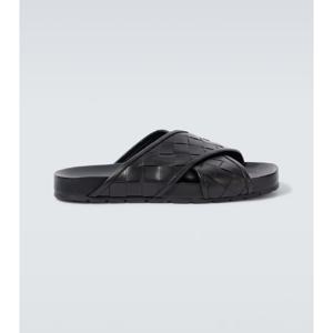 보테가베네타 Tarik 인트레치아토 레더 샌들 P00935113