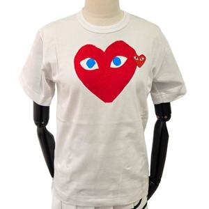 [꼼데가르송(잡화)]AX-T086-051 (레드 빅 더블하트 반팔티)