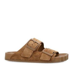 발렌시아가 브라운 스웨이드 더블 버클 샌들 761342WCGA1 2200