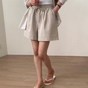 [샵앤][샵앤] 여성 리본 허리밴딩 비치룩 반바지 21DS-WPT-4394-