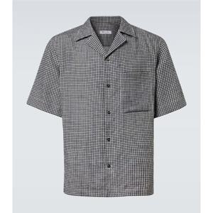 로로피아나 체크 리넨 셔츠 P01008292