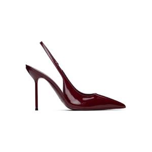 26 SS 파리텍사스 여성 버건디 리디아 슬링백 힐 252616F122001