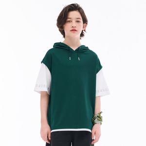 [오션스카이] 남아 후드 레이어드 반팔 티셔츠-EBJB5823D0H