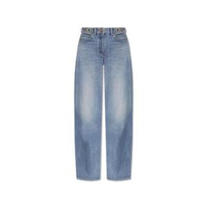 Versace 로고 패치 데님 진 10199451A14295 1D800 TP936729322