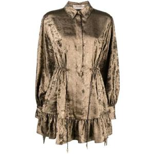 26 SS 로베르토 카발리 메탈릭 이펙트 셔츠 드레스 PQT110FC005 TP437294417