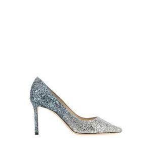 Jimmy Choo Romy 슬립온 글리터 펌프스 ROMY85BRE SILVERDUSKBLUE TP934839576