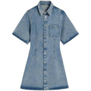 26 SS 아미 파리스 반소매 셔츠 드레스 H25FDR404DE0046 TP438754673