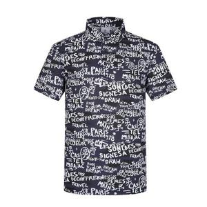 [까스텔바작]남성 레터링 패턴 카라 티셔츠 BGEMTS217NY_CC