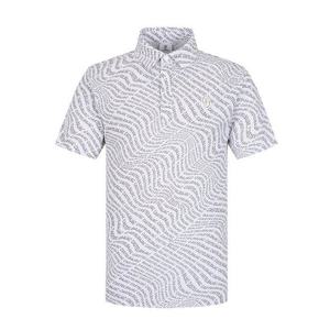 [까스텔바작]남성 전판 레터링 패턴 카라 티셔츠 BGEMTS209WH_CC