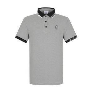 [까스텔바작]남성 투톤 카라 티셔츠 BGEMTS206BK_CC