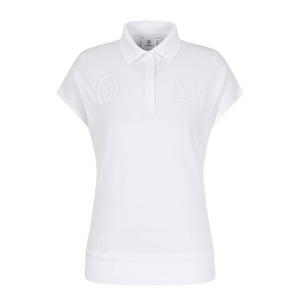 [까스텔바작]여성 스냅 카라 반팔 티셔츠 BGEMTS711WH_CC