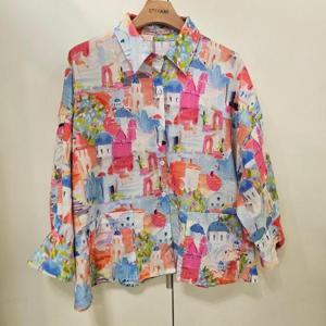 스테파니 HC07 산토리니 프린팅 남방 A25SH5236