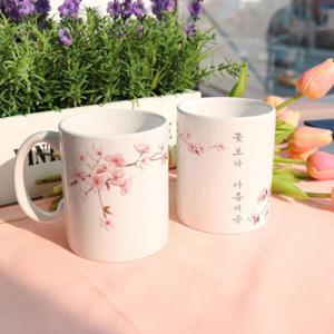 아트박스/꾸밈 cg878-디자인머그컵2p-꽃보다아름다운3