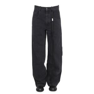 Ann Demeulemeester 로고 플라크 진 B0010197FA039 070 TP934600613