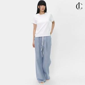 엘케이트 여자 밴딩바지 캐주얼 코튼 밴딩 통넓은 여름 바지 LHBT003