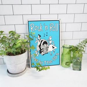 아트박스/컨츄리아이템 빈티지 락앤롤 철제 사인보드
