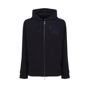 엠포리오 아르마니 로고 자수 지퍼 드로스트링 후드 티셔츠 8N1ML61JHSZ 0920 TP934529929