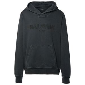 Balmain 로고 엠보스드 후드티 CH0JT216BC72 YGD TP943966667