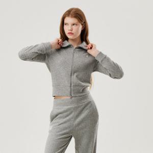 르꼬끄 여성 여성 컴피니트 하이넥 집업 QP322OFT91_MGR