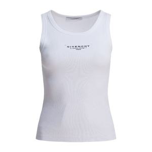 지방시 화이트 리브 탱크 탑 BW70FPP75N 100